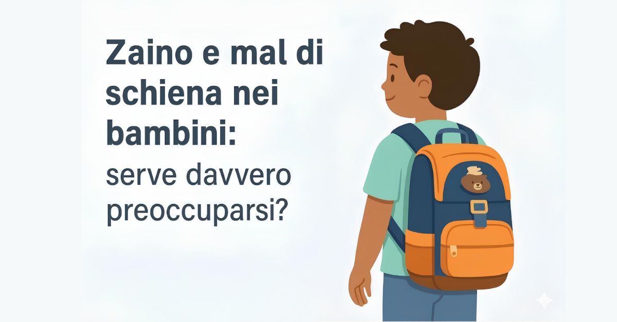 Zaino e mal di schiena nei bambini: serve davvero preoccuparsi?